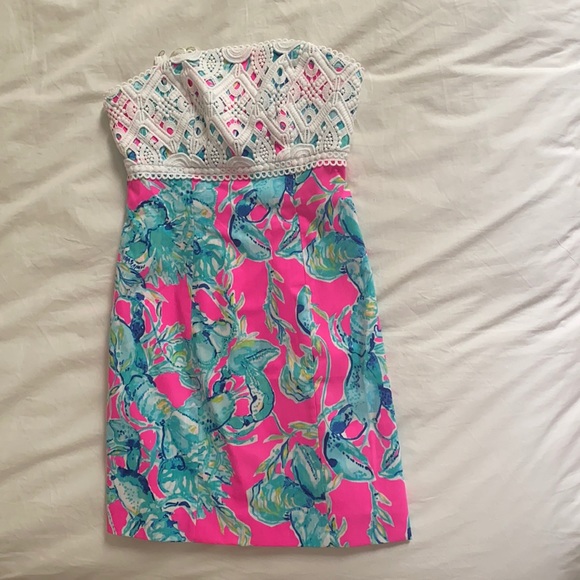 Lily Pulitzer strapless dress